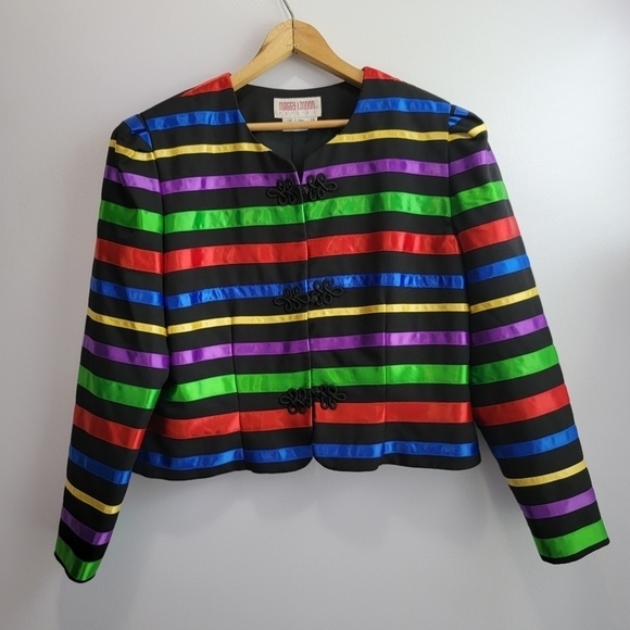 Vintage Black Blazer Size Petite 14 - Picture 1 of 16